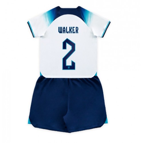 Dres Engleska Kyle Walker #2 Domaci za djecu SP 2022 Kratak Rukav (+ kratke hlače)